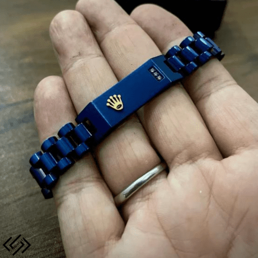 Blue Rolex Crown Jubilee Bracelet