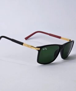 Sleek Textured Wayfarer - 4193 - RB - Gold - Unisex