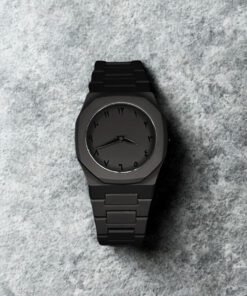 Arabic Aura Black Stainless Steel watch
