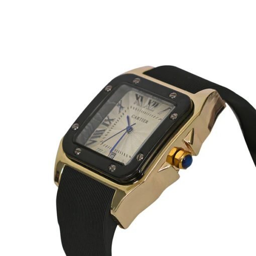 Cartier black gold watch