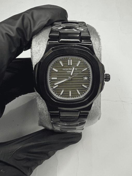 patek phillippe olive green dial watch