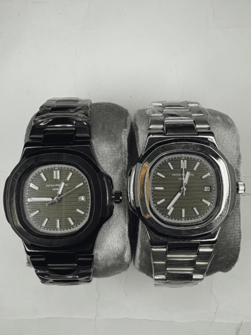 patek phillippe olive green dial watch